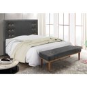 Ver imagem 2 de Cabeceira Cama Box King 195cm e Recamier Gênova Suede S04 - D’Rossi