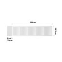 Ver imagem 2 de Nicho Garrafeiro Horizontal 80cm 5 Garrafas Pérola Branco