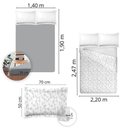 Ver imagem 4 de Jogo de Cama Casal Algodão 300 Fios 4 Peças Estampa Moderna