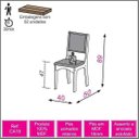 Ver imagem 4 de Conjunto Mesa e Cadeiras Jantar Redonda Luxo Mdf Branca Off-white