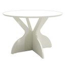 Ver imagem 3 de Conjunto Mesa e Cadeiras Jantar Redonda Luxo Mdf Branca Off-white