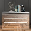 Ver imagem 3 de Balcão Buffet Aparador Branco Espelhado com Gavetas Tb292e Luxo