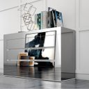 Ver imagem 1 de Balcão Buffet Aparador Branco Espelhado com Gavetas Tb292e Luxo