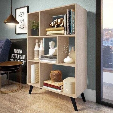 Estante para Livros com Nichos Retrô - Patina