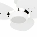 Ver imagem 2 de Ventilador de Teto Com Controle Remoto Natuvent Dahlia Led 3 Pás Madeira Branco 6500k Branco Frio, L