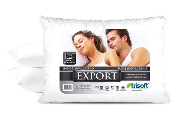 Travesseiro Soft -Export Extra Firme 180 Fios - 1