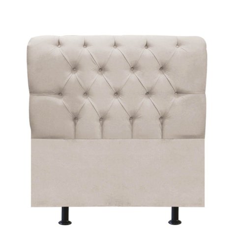 Cabeceira para Cama Box Solteiro 90 Cm Paris:bege