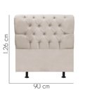 Ver imagem 2 de Cabeceira para Cama Box Solteiro 90 Cm Paris:bege