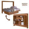 Cama Retrátil Multifuncional Casal Nogal Sulas Jm Móveis - 1