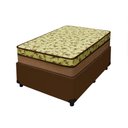 Ver imagem 1 de Cama Box Baú Solteiro 88 Tecido Sintético Marrom com Colchão de Espuma D33 Tokio Bege