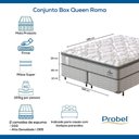 Ver mais imagens de Conjunto Box Queen Mola Probel Roma (158x198x56cm)