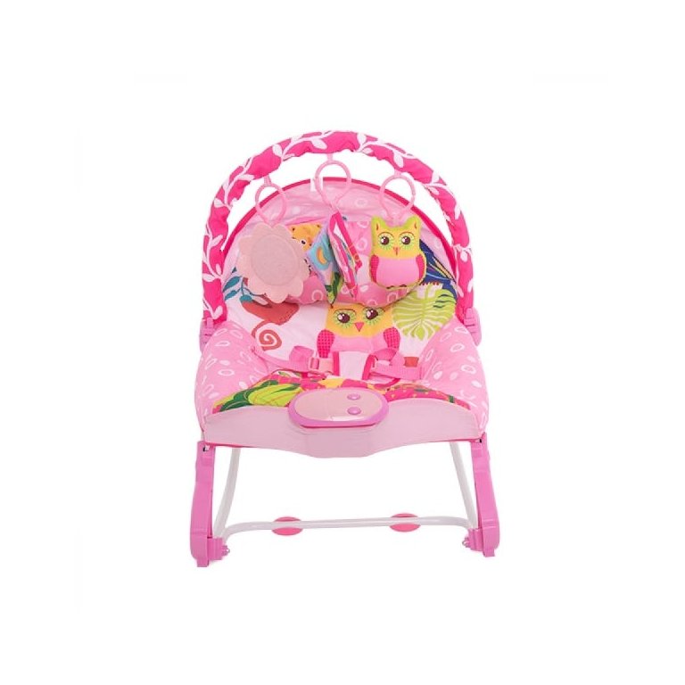 CADEIRINHA MUSICAL CORUJA DICAN ROSA