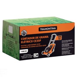 Cortador de Grama Elétrico Tramontina CE35P com Diâmetro de Corte de 350 mm Coletor Rígido e Chassi  - 3