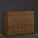 Ver imagem 1 de Cômoda San Marino 8 Gavetas Cinamomo - Leifer