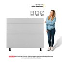 Ver imagem 4 de Cabeceira Cama Box Casal King Size Malik 195cm Sintético Branco - Abmaza
