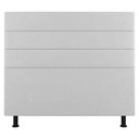 Ver imagem 1 de Cabeceira Cama Box Casal King Size Malik 195cm Sintético Branco - Abmaza
