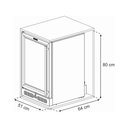 Ver imagem 3 de Cervejeira de Embutir Venax 82L Top Light Preto Porta Invertida 127V