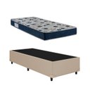 Ver imagem 1 de Cama Base Box Solteiro Bege Colchão Iso 60 D28 - Ortobom