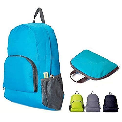 Mochila de Nylon Dobrável Impermeável Esportiva Escolar 25l - 2