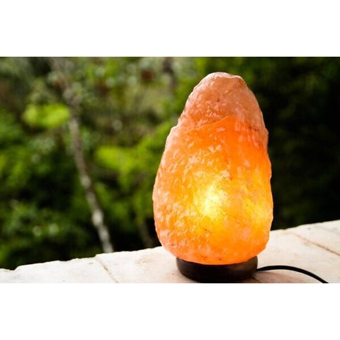 Luminária de Sal Rosa do Himalaia - 6 a 8kg - Abrange 60m³ - 220v