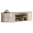Ver imagem 2 de Rack Bancada Suspensa Modena com Mesa de Centro Indianápolis Calacata Off White – Madetec