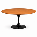 Ver imagem 4 de Mesa de Jantar Oval 140x90cm Freijó - Base Saarinen Preto