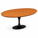 Ver imagem 5 de Mesa de Jantar Oval 140x90cm Freijó - Base Saarinen Preto