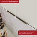 Ver mais imagens de Cristaleira 50cm 1 Porta com LED e Vidro Reflecta Temperado 100% MDF Fineze Bege/Areia HP