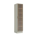 Ver imagem 3 de Cristaleira 50cm 1 Porta com LED e Vidro Reflecta Temperado 100% MDF Fineze Bege/Areia HP