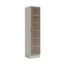 Ver imagem 3 de Cristaleira 50cm 1 Porta com LED e Vidro Reflecta Temperado 100% MDF Fineze Bege/Areia HP