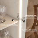 Ver imagem 6 de Cristaleira 50cm 1 Porta com Led e Vidro Reflecta Temperado 100% Mdf Fizneze