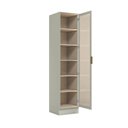 Ver imagem 4 de Cristaleira 50cm 1 Porta com LED e Vidro Reflecta Temperado 100% MDF Fineze Bege/Areia HP