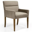 Ver imagem 2 de Kit 2 Poltronas Decorativas Vicenza Veludo Importado Marrom - Gran Belo