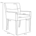 Ver imagem 5 de Kit 2 Poltronas Decorativas Vicenza Veludo Importado Marrom - Gran Belo