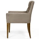 Ver imagem 4 de Kit 2 Poltronas Decorativas Vicenza Veludo Importado Marrom - Gran Belo