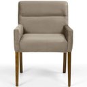Ver imagem 3 de Kit 2 Poltronas Decorativas Vicenza Veludo Importado Marrom - Gran Belo