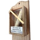 Ver imagem 3 de Porta Papel Higiênico Retrô Rústico Com Suporte - Quebre O Vidro