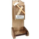 Ver imagem 2 de Porta Papel Higiênico Retrô Rústico Com Suporte - Quebre O Vidro