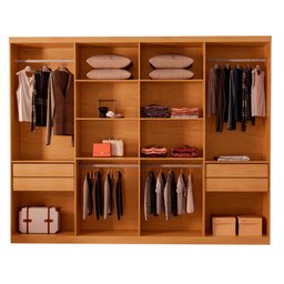 Guarda Roupa Casal Toronto Mdf 8 Portas e 4 Gavetas Moderna Mobília - 2