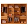 Guarda Roupa Casal Toronto Mdf 8 Portas e 4 Gavetas Moderna Mobília - 2