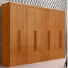 Guarda Roupa Casal Toronto Mdf 8 Portas e 4 Gavetas Moderna Mobília - 1