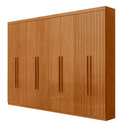 Guarda Roupa Casal Toronto Mdf 8 Portas e 4 Gavetas Moderna Mobília - 8