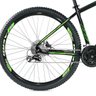 Bicicleta Venzo Aro 29 27V Camb Acera Susp com Trava Freio Hidráulico - PRETO E VERDE - 21 - 7