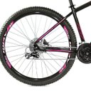 Ver imagem 6 de Bicicleta Venzo Aro 29 27V Camb Acera Susp com Trava Freio Hidráulico - PRETO E VERDE - 19