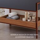 Ver imagem 7 de Gabinete para Banheiro com Cuba Hana Espresso Móveis Cinza/Titanium