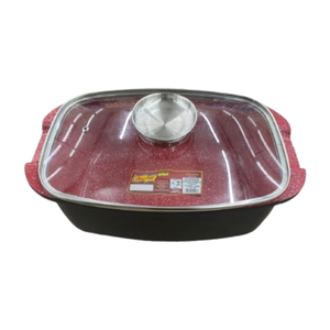 Assadeira Alumínio Injetado Revestimento Cerâmica 32,2x20,5x16 Cm 5,4 L