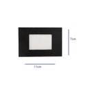 Ver imagem 2 de Kit 5 Balizador de Embutir Escada Parede 4x2 Alumínio Preto