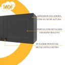 Ver imagem 6 de Cozinha Modulada 4 Peças 100% MDF com Vidro Bari Chumbo
