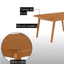 Ver imagem 6 de Mesa Copper com 4 Cadeiras Lira Retangular MDF 120cm Caramelo Moderna