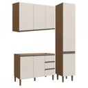 Ver imagem 2 de Lavanderia Completa Conecta 7 Portas 3 Gavetas Ébano/off White Cb0028 - Genialflex